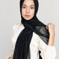 Shimmer Scarf - BLACK