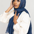 Shimmer Scarf - NAVY