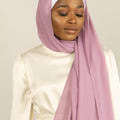 PAISLEY PINK Georgette Chiffon Scarf-AllScarves-Niswa Fashion