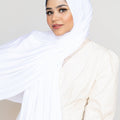 PURE WHITE Premium Jersey-AllScarves-Niswa Fashion