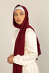 RIVETING RUBY Crepe Chiffon-AllScarves-Niswa Fashion