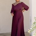 Imani Wrap Maxi Dress - Plum