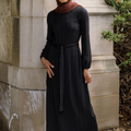 Ayesha Knit Maxi Gown - Black