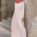 Aminah Zipper Jersey Dress - Pink