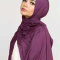 ROYAL PURPLE Premium Jersey-AllScarves-Niswa Fashion