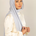 SILVER BEACH Crepe Chiffon-AllScarves-Niswa Fashion