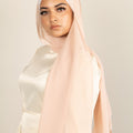 TOASTED VANILLA Georgette Chiffon Scarf-AllScarves-Niswa Fashion