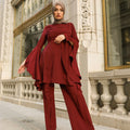 Lulia Two Piece Set - Maroon