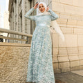 Venetian Maxi Gown- Sky Mist