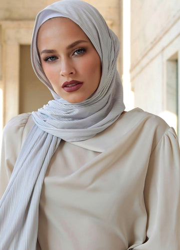 Ash Grey- Premium Ribbed Jersey Hijab
