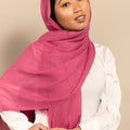 MAGENTA Woven Viscose-AllScarves-Niswa Fashion